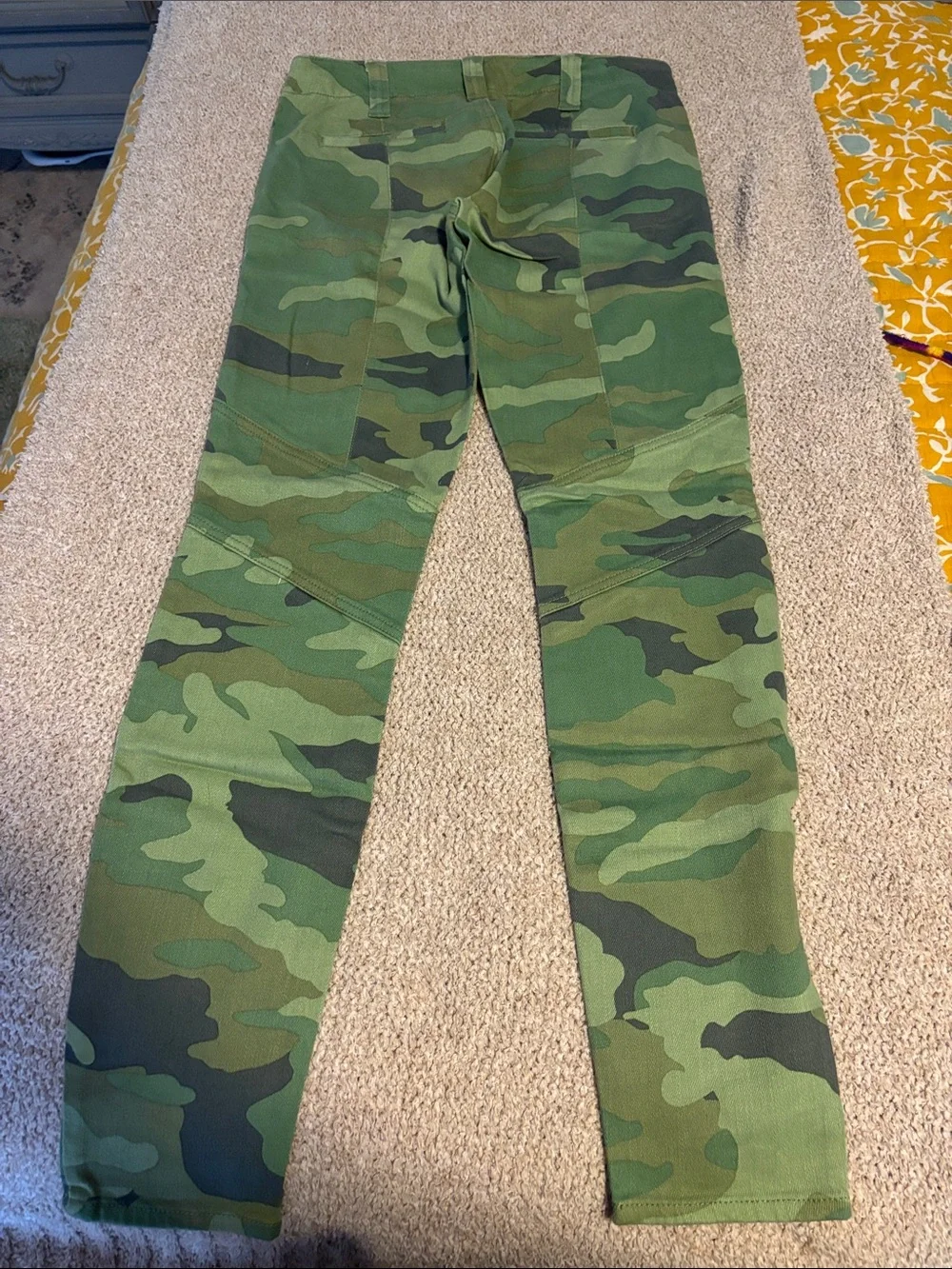 NWT J Crew Factory Camo Utility Pants Skinny Cargo Green